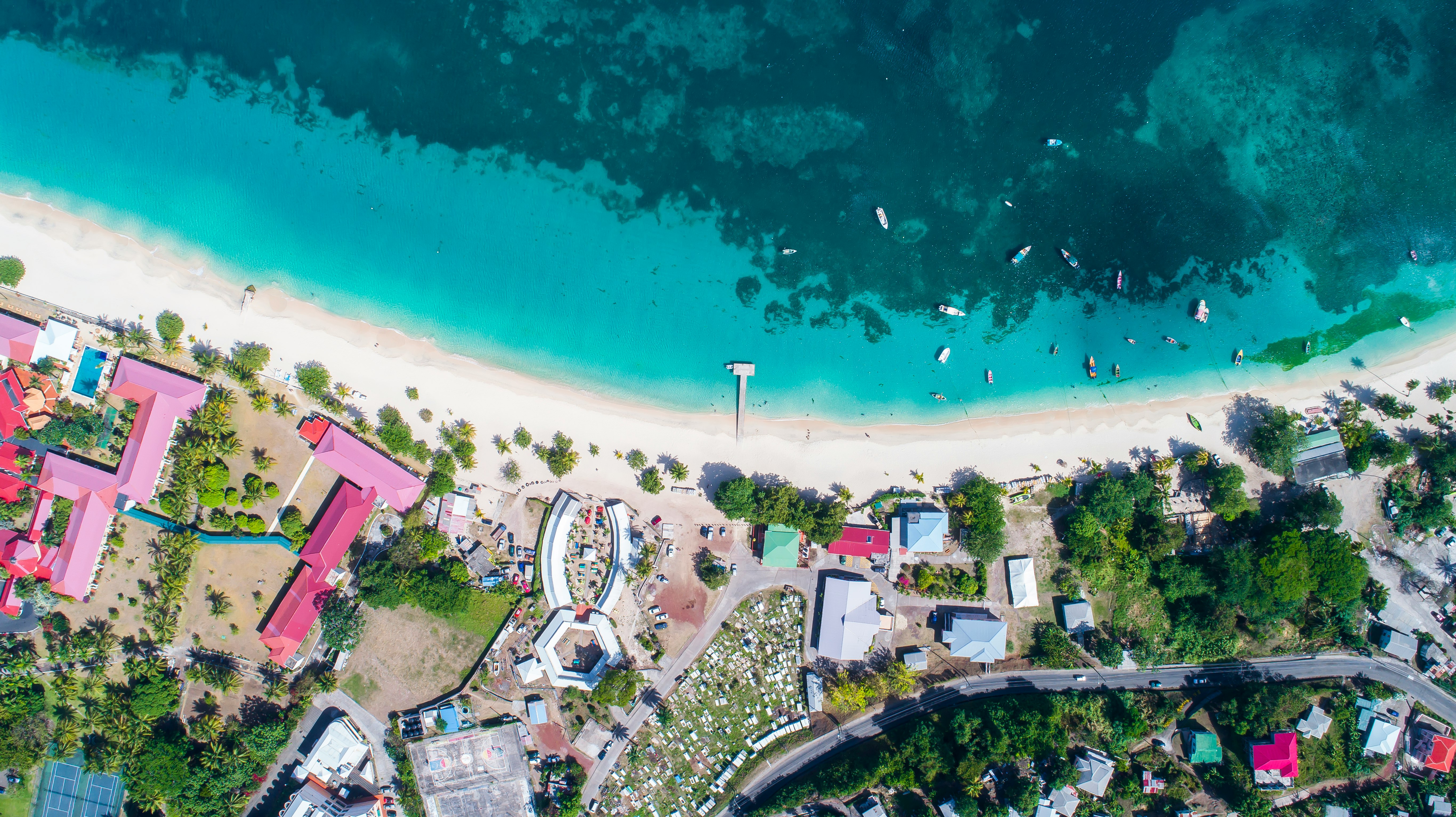 aerial view of beach during daytime